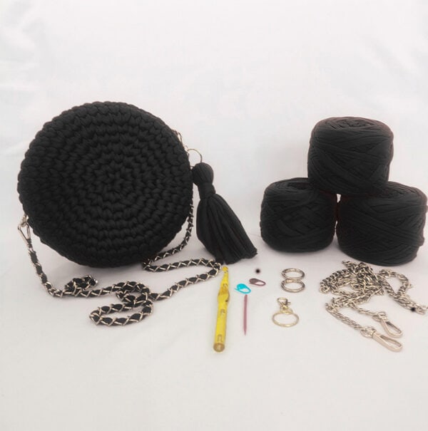 Kit con Tutorial Bolso Victoria Negro
