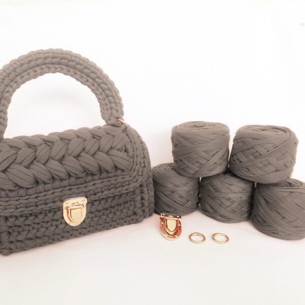 Kit Básico Bolso Siena Gris Pardo